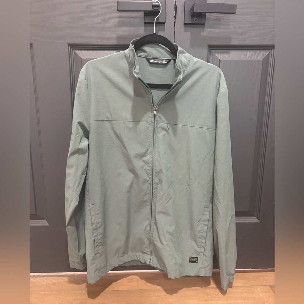 Green mens Travis Mathew track jacket sz M
